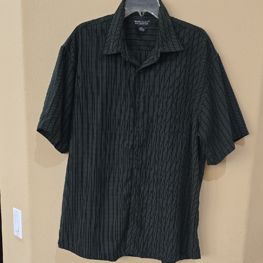 Men's Black Striped Shirt